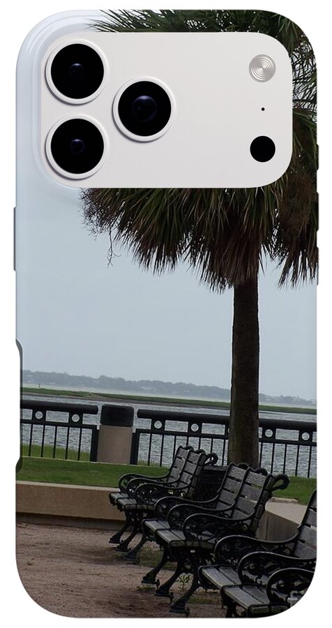 Coastal Park with Benches - Phone Case