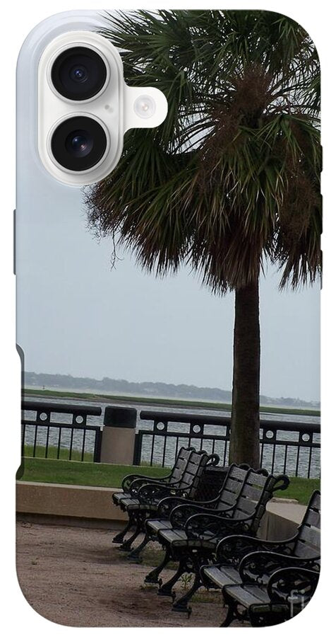Coastal Park with Benches - Phone Case