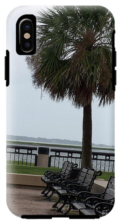 Coastal Park with Benches - Phone Case