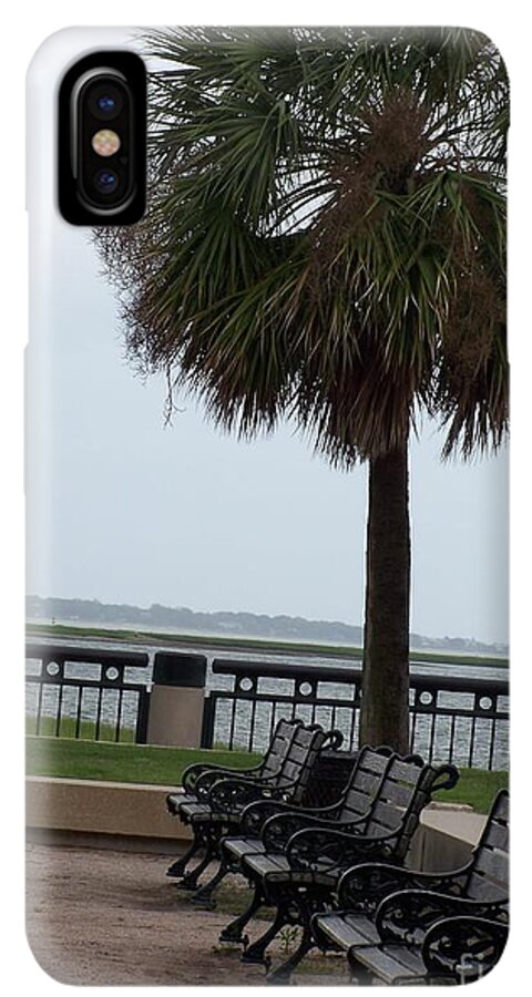Coastal Park with Benches - Phone Case