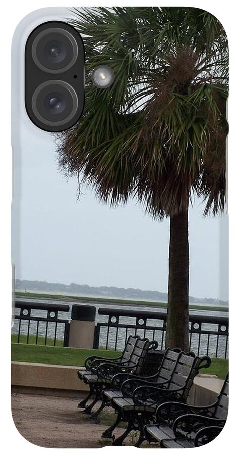 Coastal Park with Benches - Phone Case