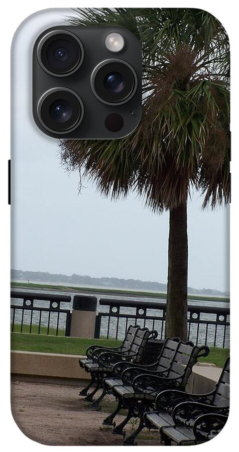 Coastal Park with Benches - Phone Case