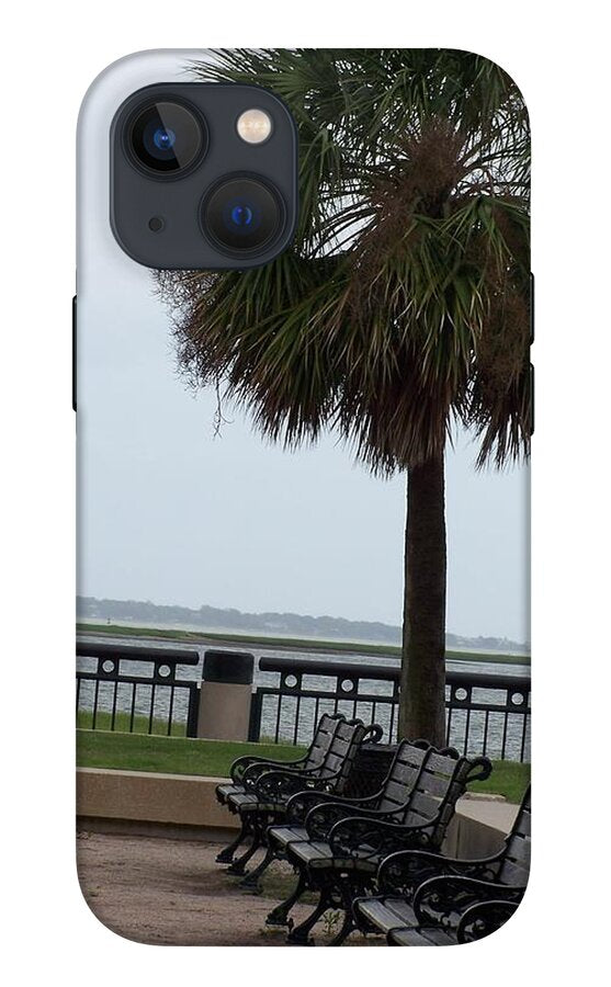 Coastal Park with Benches - Phone Case