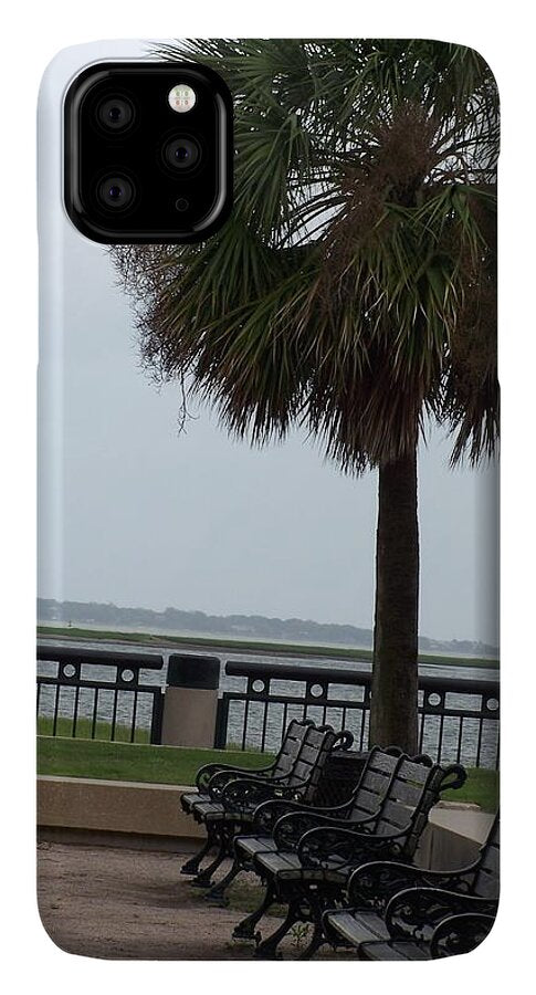 Coastal Park with Benches - Phone Case