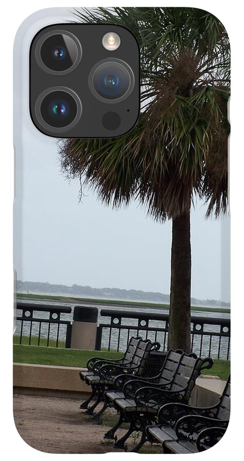 Coastal Park with Benches - Phone Case