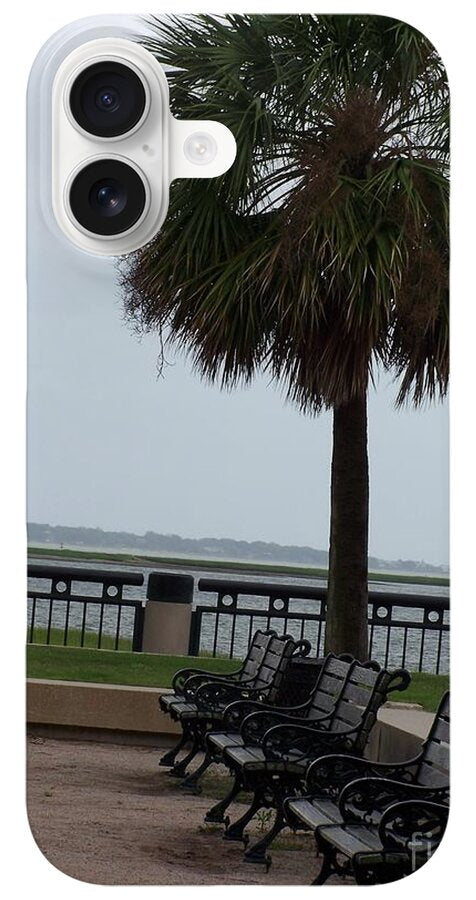 Coastal Park with Benches - Phone Case