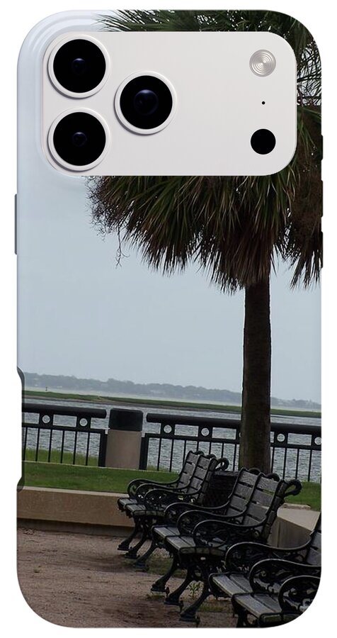 Coastal Park with Benches - Phone Case