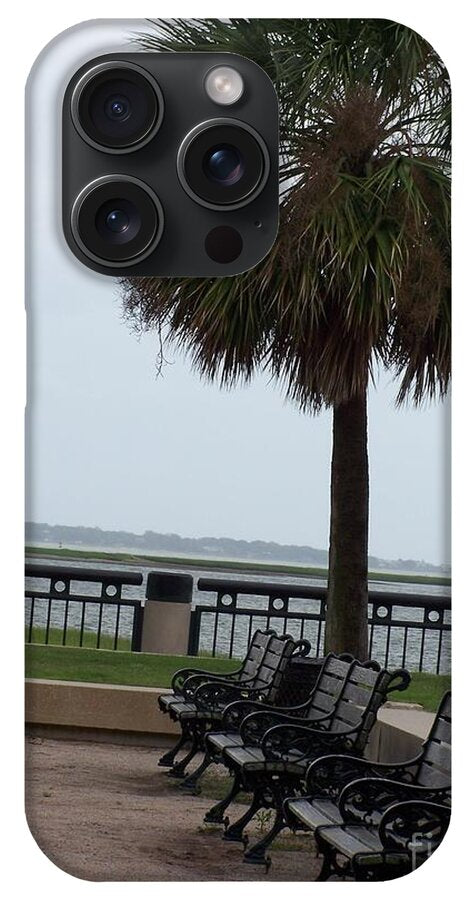 Coastal Park with Benches - Phone Case