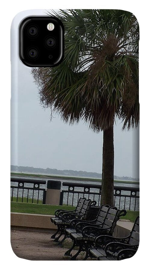 Coastal Park with Benches - Phone Case