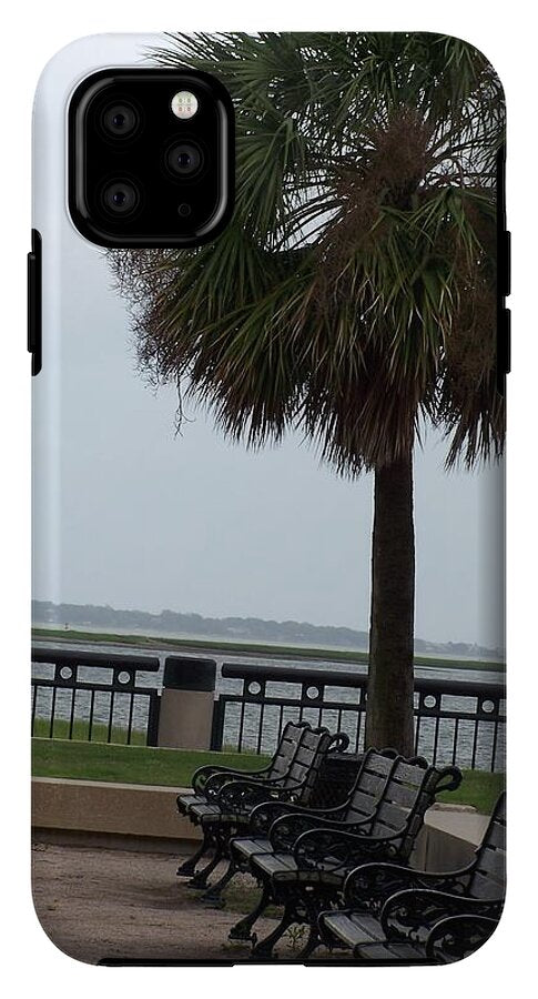 Coastal Park with Benches - Phone Case