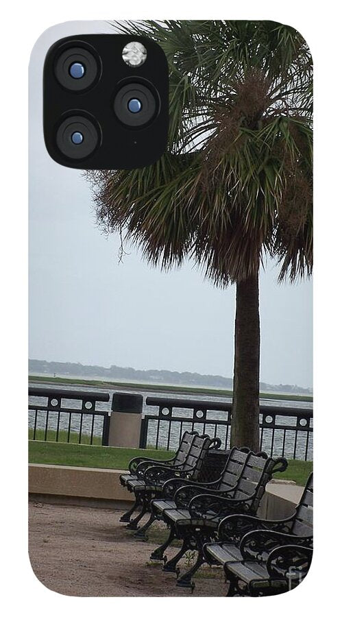 Coastal Park with Benches - Phone Case