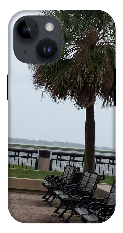 Coastal Park with Benches - Phone Case