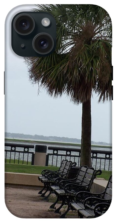 Coastal Park with Benches - Phone Case