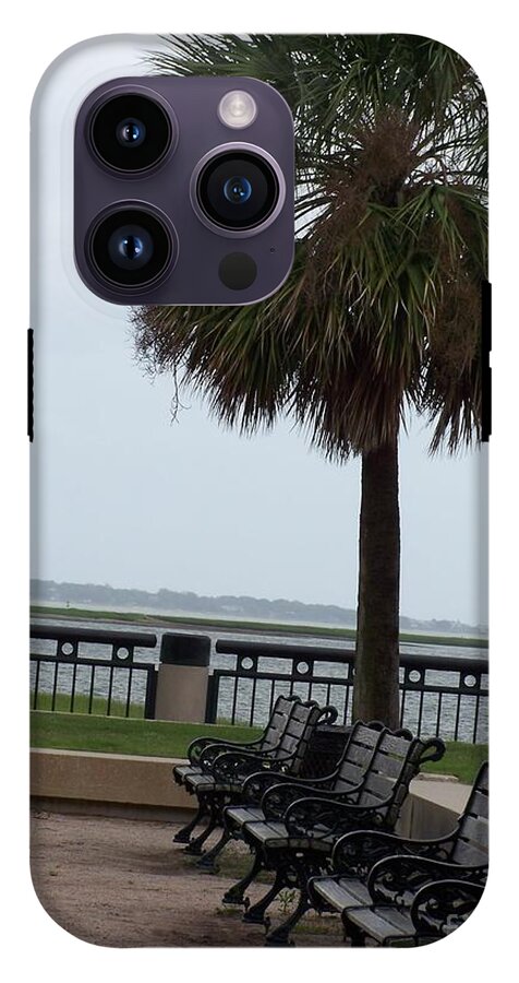 Coastal Park with Benches - Phone Case