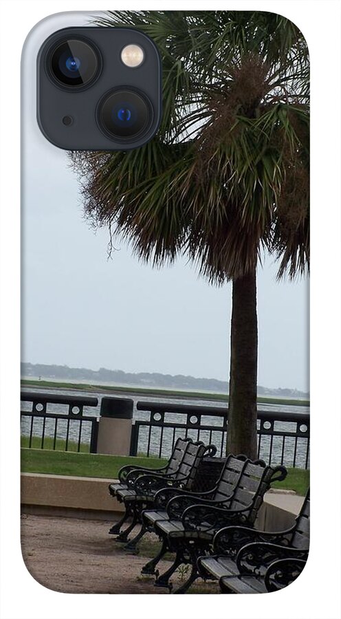 Coastal Park with Benches - Phone Case