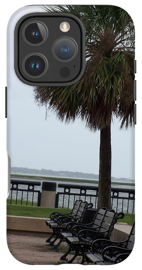 Coastal Park with Benches - Phone Case