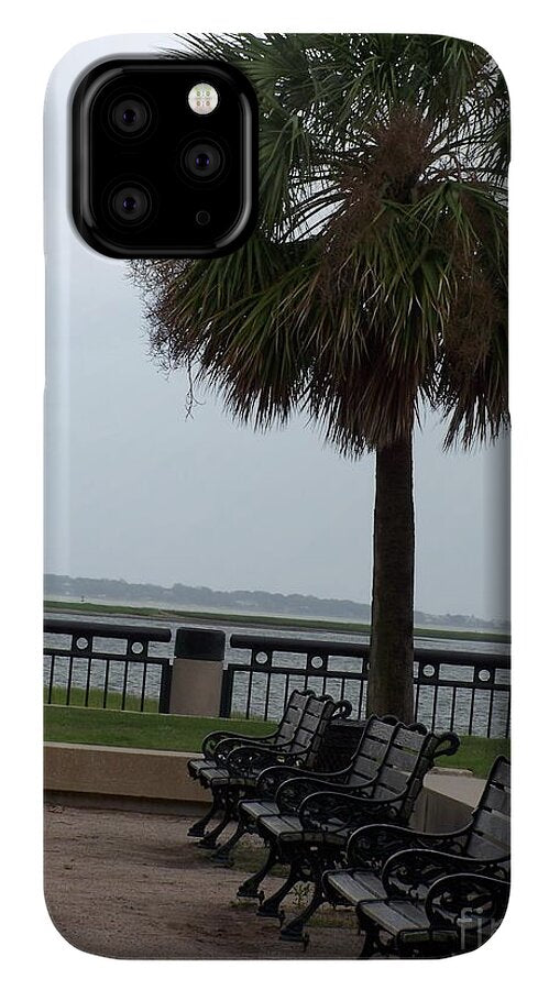 Coastal Park with Benches - Phone Case
