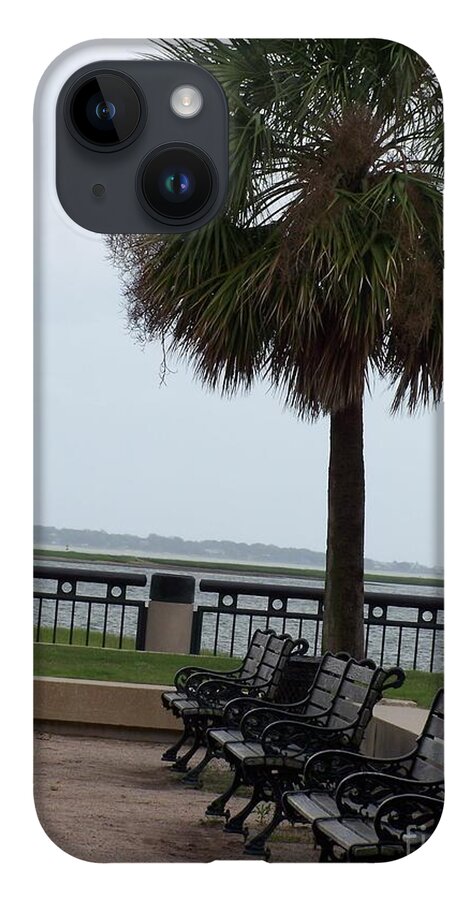 Coastal Park with Benches - Phone Case