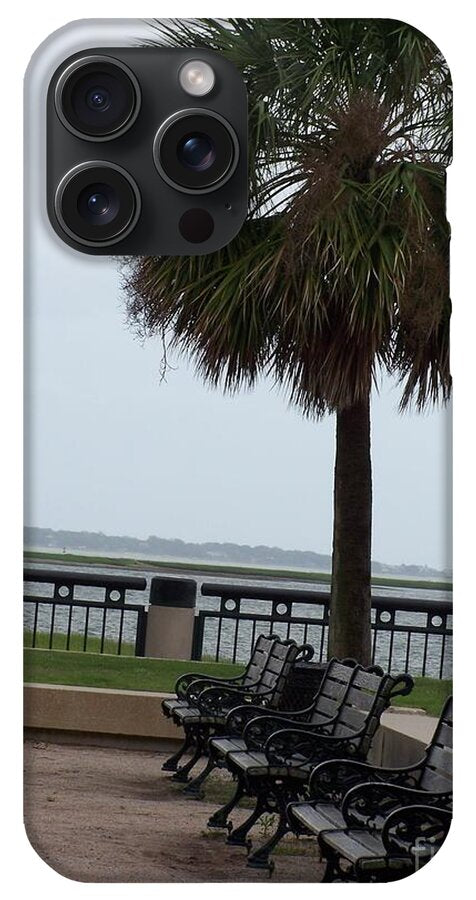 Coastal Park with Benches - Phone Case