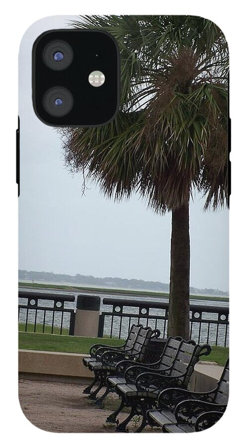 Coastal Park with Benches - Phone Case