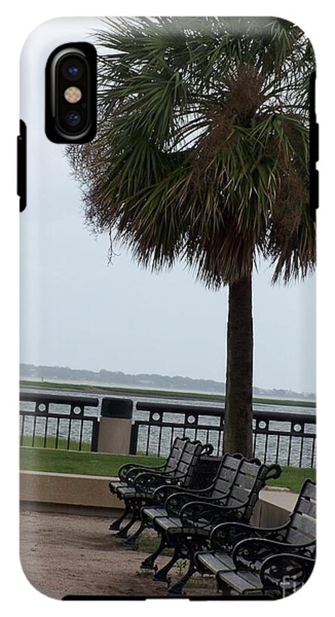 Coastal Park with Benches - Phone Case