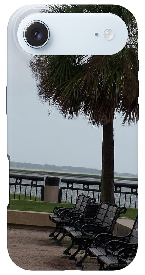 Coastal Park with Benches - Phone Case