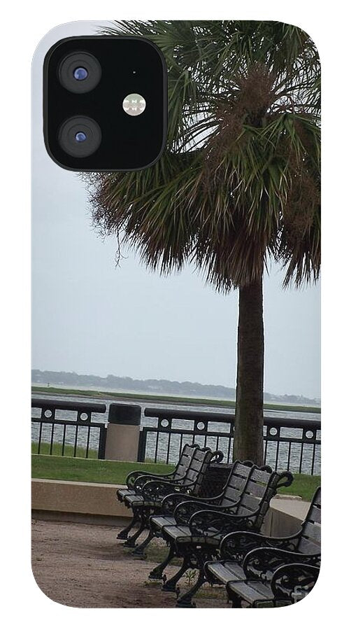 Coastal Park with Benches - Phone Case
