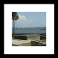 Coastal View with Sailing Boats - Framed Print
