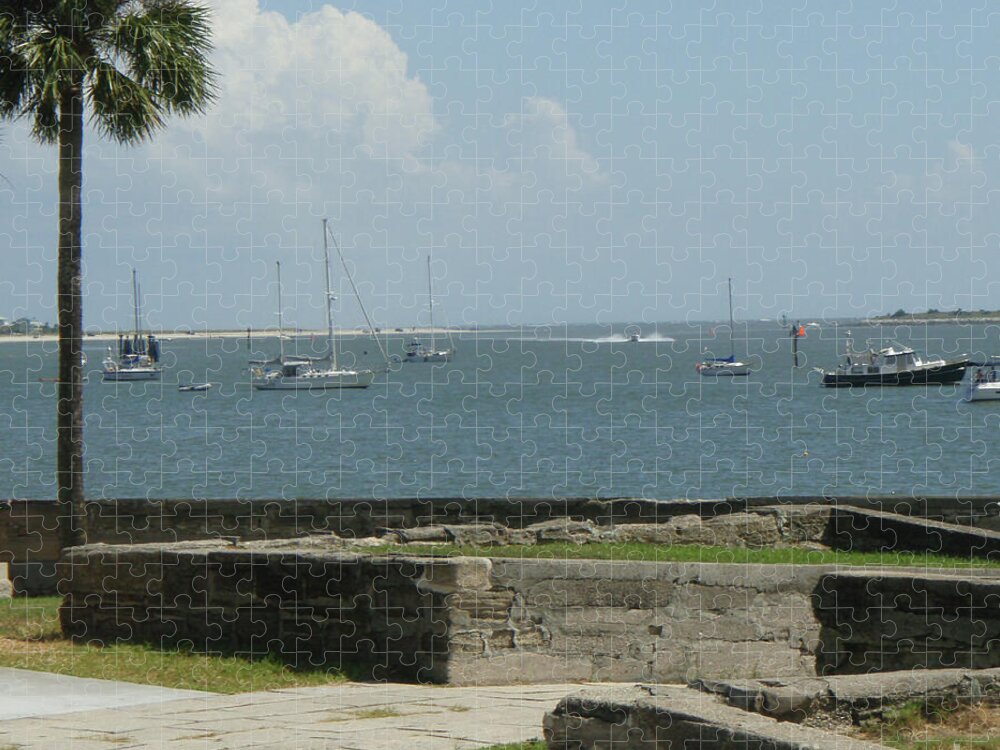 Coastal View with Sailing Boats - Puzzle