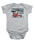Colorful Bicycles on a Boardwalk - Baby One-Piece
