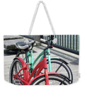 Colorful Bicycles on a Boardwalk - Weekender Tote Bag
