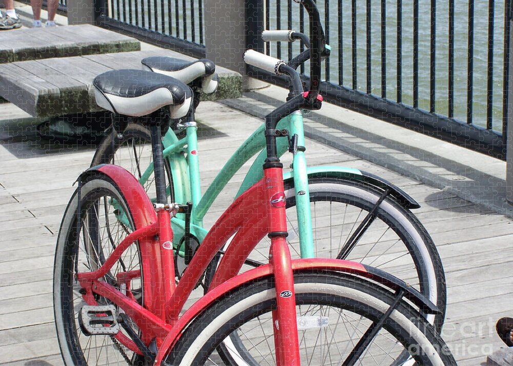 Colorful Bicycles on a Boardwalk - Puzzle