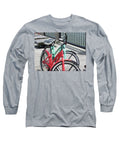 Colorful Bicycles on a Boardwalk - Long Sleeve T-Shirt
