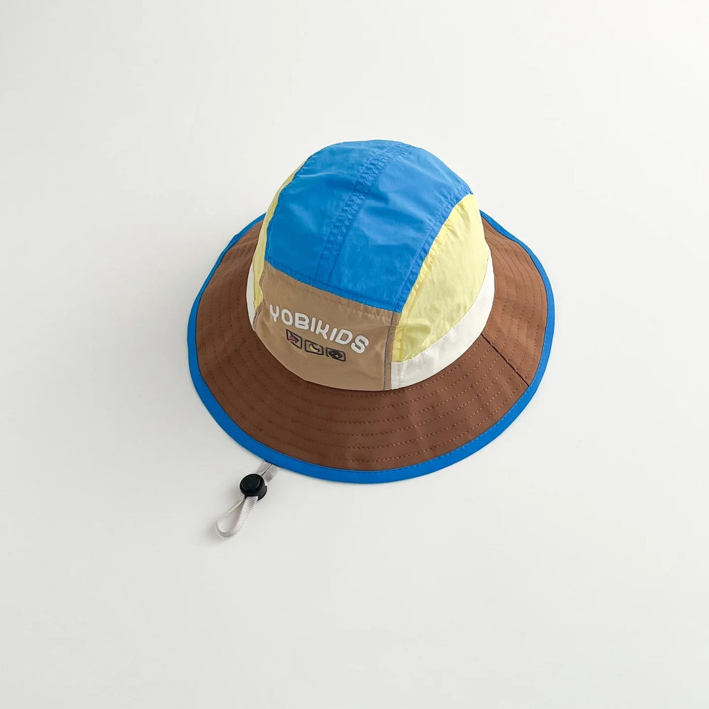 Kids Fishing Hat 50-54cm Baby Summer Sun Hat Wide Brim Breathable Outdoor Quick Dry Boys Girls Beach Cap Children Caps