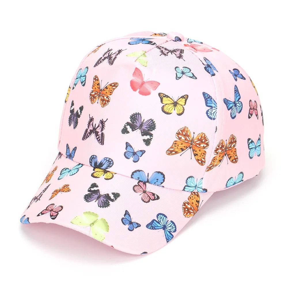 Kid Baseball Cap 2-6 Years Breathable Cartoon Animal Visor Hat Boy Girl Sunshade Adjustable Outdoor Travel Hiking Beach Sun Hat