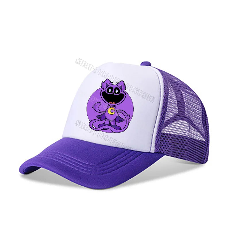 Smilings Critters Baseball Cap Cartoon Summer Kids Caps Anime Print Children Adult Base Hat Boys Girl Casual Sunshade Hats Decor