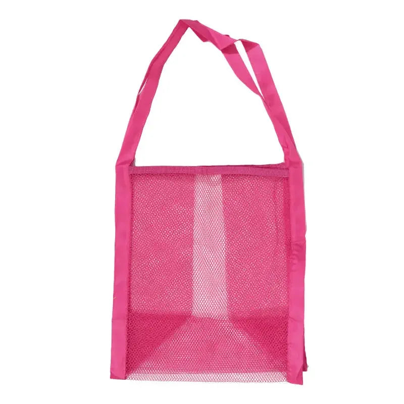 Multicolor Swimming Large Mesh Beach Bag, Sand-Away Portable Tote, Breathable Foldable Storage for Toys Outdoor Mesh Handbag