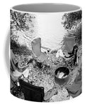 Empty Camp Chairs by the Lake - Mug