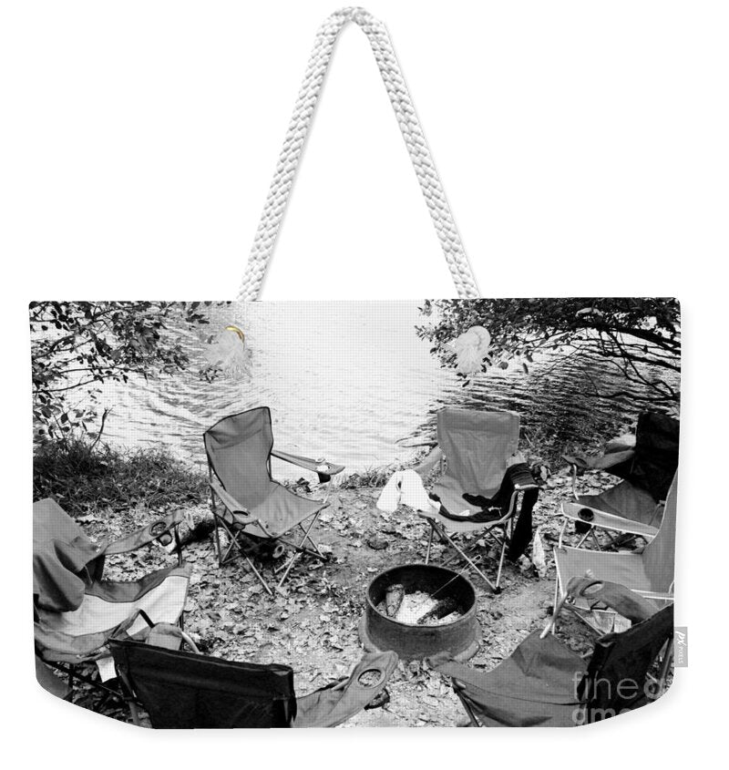Weekender Tote Bag for Summer Getaway, Lake Trips, and Camp Chairs