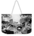 Weekender Tote Bag for Summer Getaway, Lake Trips, and Camp Chairs