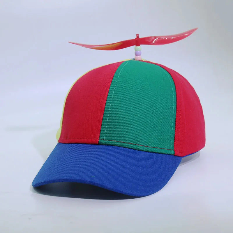 Adult  childPersonalized Propeller Baseball Caps Adjustable Casual Hats Spring and Autumn Outdoor Boy Girl Travel Sunscreen Hat
