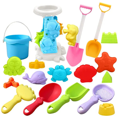 Baby Sand and Water Play Kit with Beach Toy Set for Outdoor Kids Fun