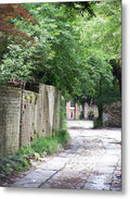 Historic Cobblestone Alley - Metal Print
