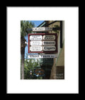 Historic Downtown Signage - Framed Print