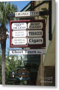 Historic Downtown Signage - Metal Print