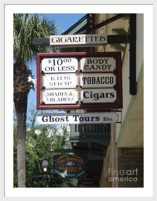 Historic Downtown Signage - Framed Print