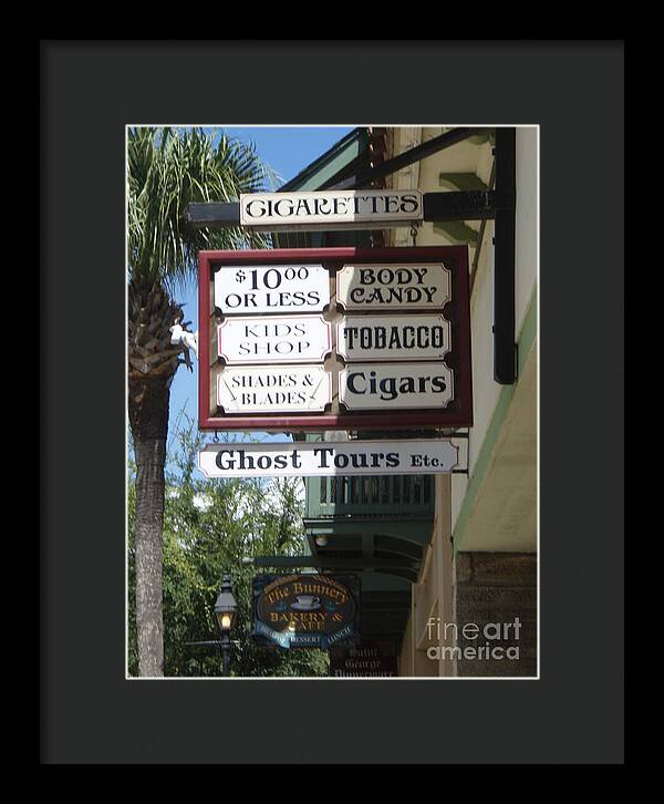 Historic Downtown Signage - Framed Print