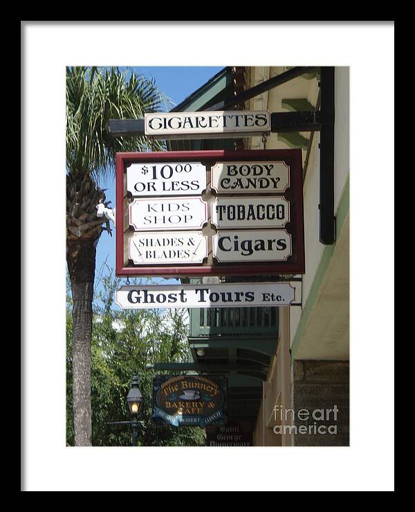 Historic Downtown Signage - Framed Print