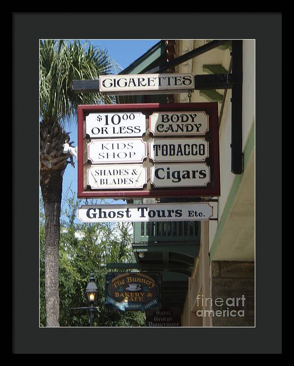 Historic Downtown Signage - Framed Print