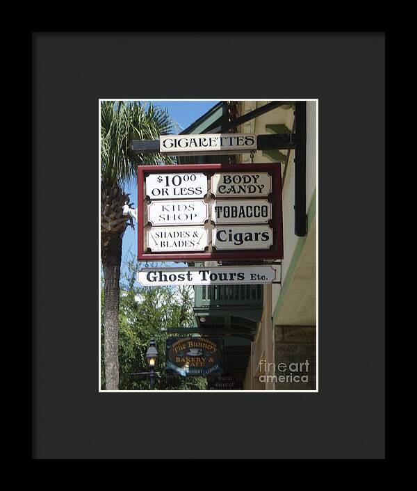 Historic Downtown Signage - Framed Print